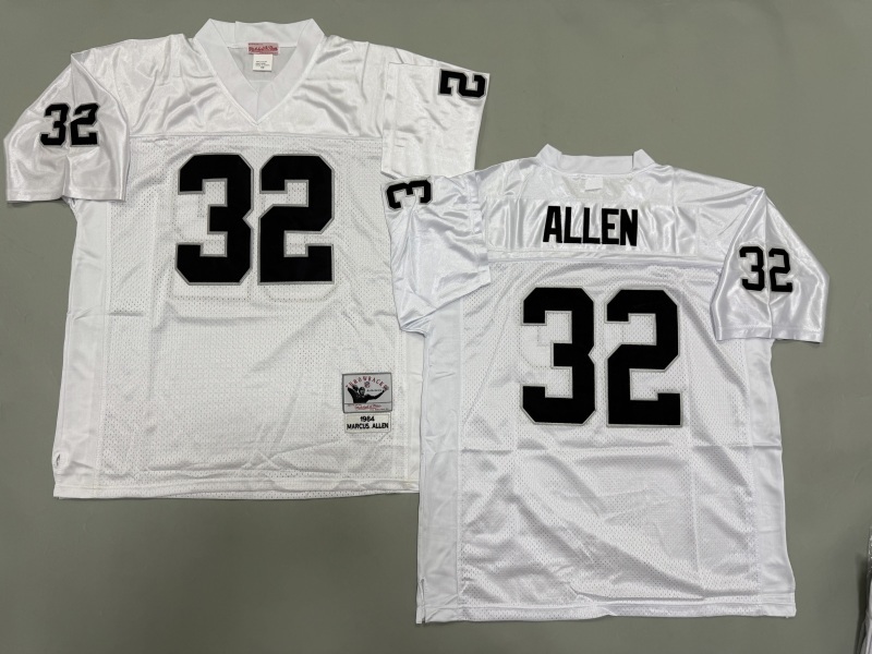 Men 2025 Nike Oakland Raiders #32 Allen white Throwback Limited NFL Jersey style 002->oakland raiders->NFL Jersey